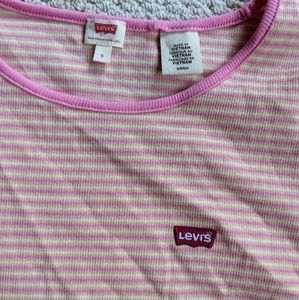 Levi's Pink Striped T-Shirt